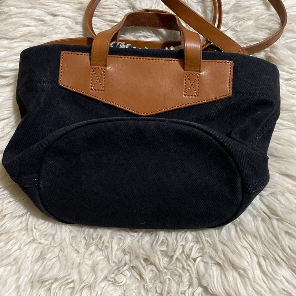 MADEWELL The Canvas Mini Drawstring‎ Black Crossbody Bag. - Picture 5 of 13